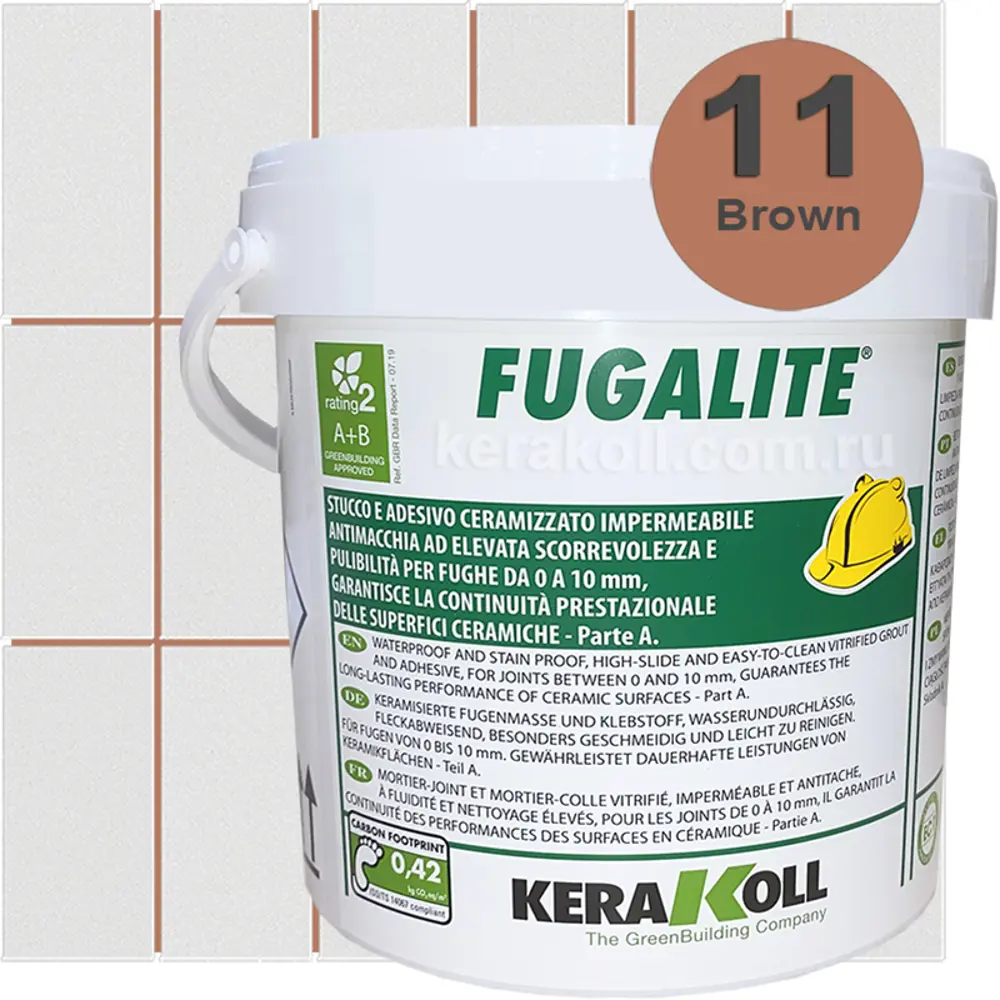 90813246 Затирка эпоксидная Kerakoll Fugalite Цвет 11 Brown 3 кг STLM-0394037