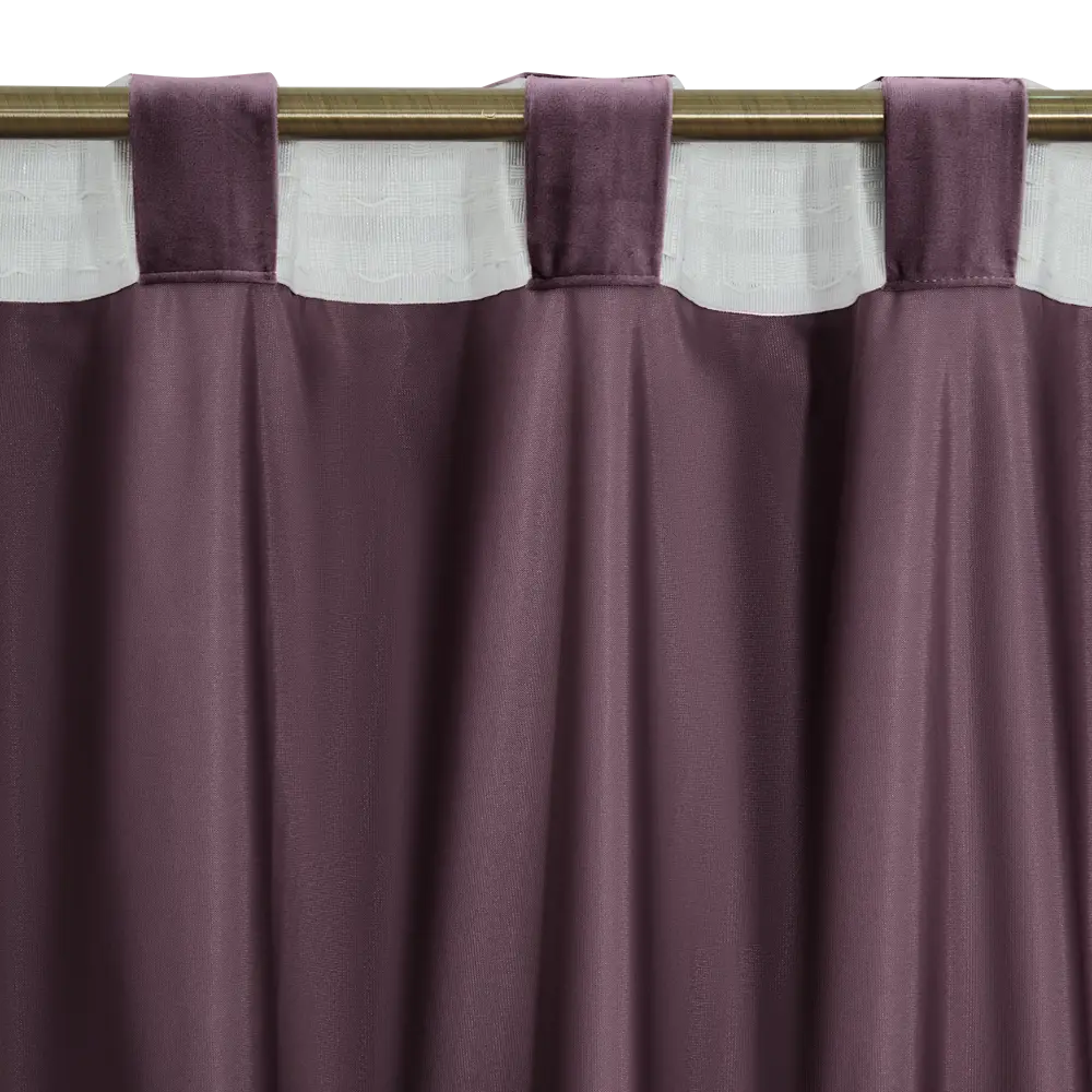 INSPIRE Штора Dubbo Bohemia фиолетовая 200x280 см со скрытыми петлями 84757011 STLM-0054653 - Вид №4