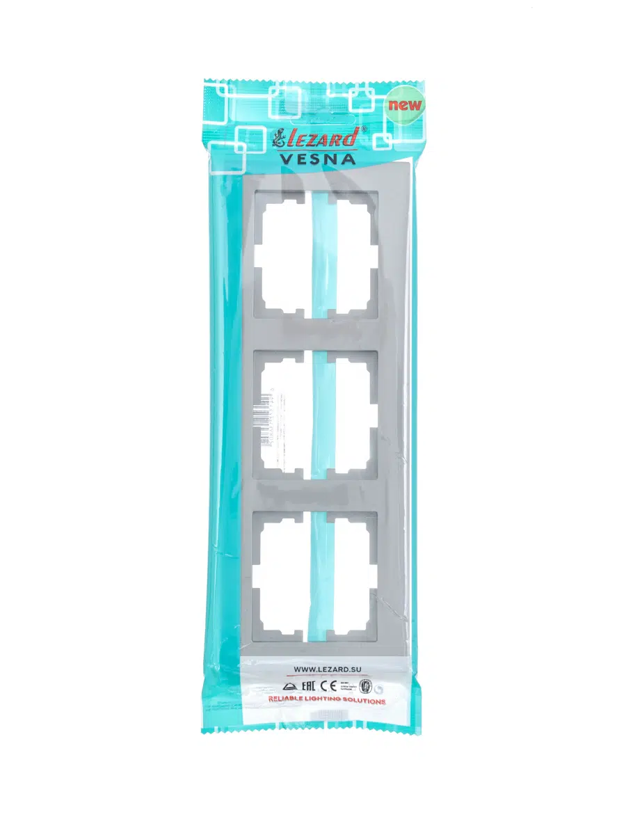 VESNA Рамка 3-ая горизонтальная платина LEZARD 742-3500-148 - Вид №4