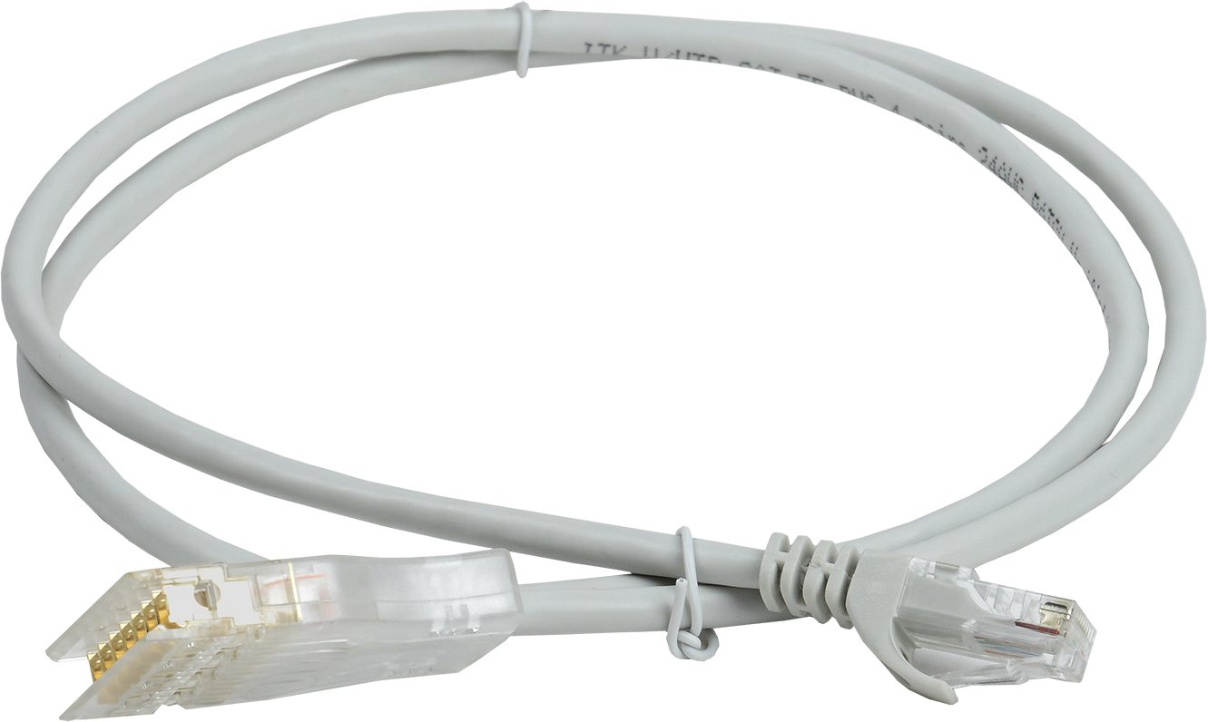 PC01-11045-4P3M патч-корд 110-rj45 4 пары, кат.5е, 3м, серый ITK Santreyd 