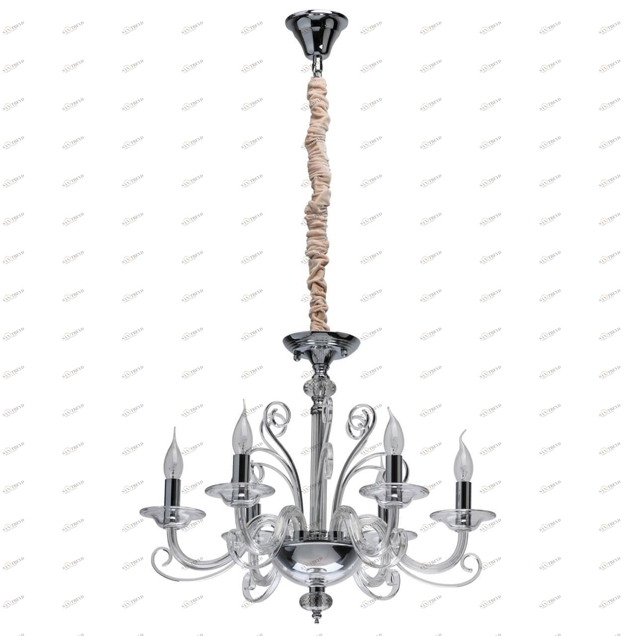 Подвесная люстра MW-Light Элла 483013306 MW-LIGHT ДИЗАЙНЕРСКИЕ, ЭЛЛА 279663 Хром 