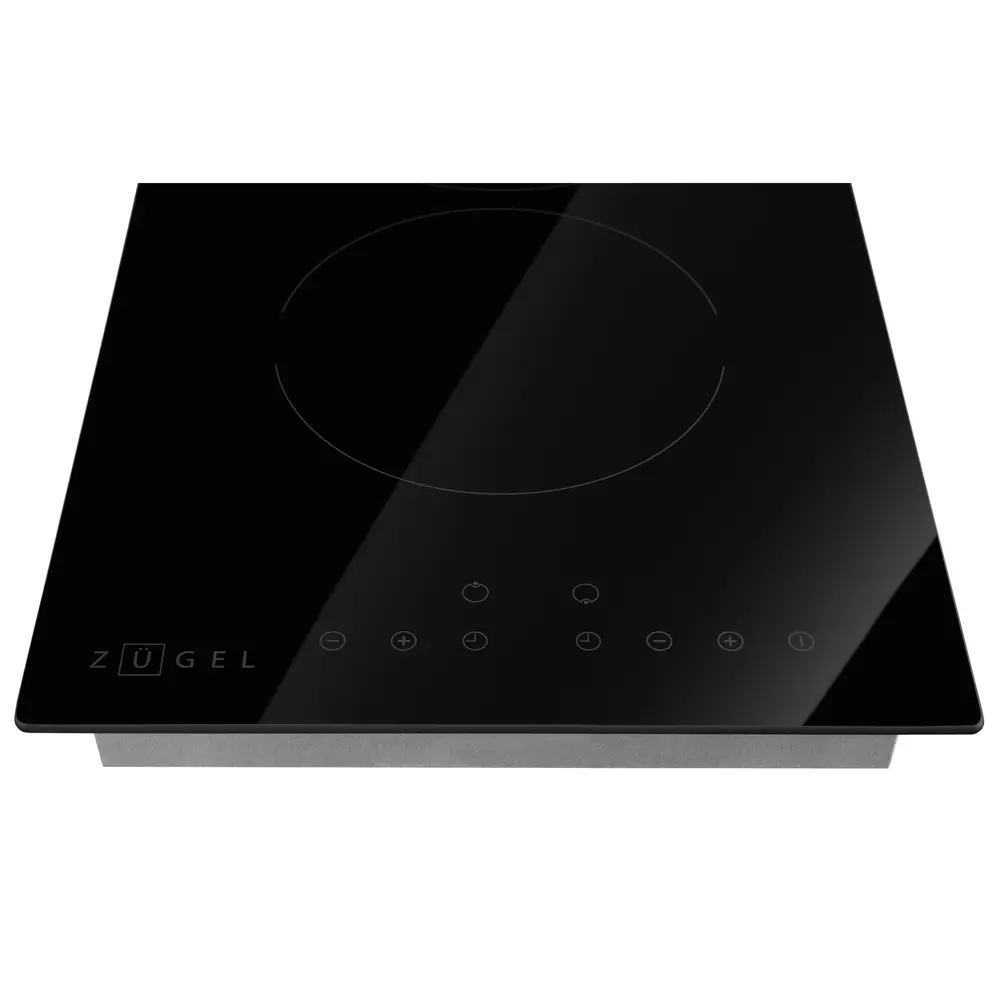 Стеклокерамическая варочная панель Zugel ZEH291B 29x5.2x52 см 2 конфорки цвет черный STLM-2123445 - Вид №2