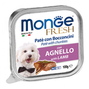 ПР0031327 Корм для собак Fresh ягненок конс. 100г Monge
