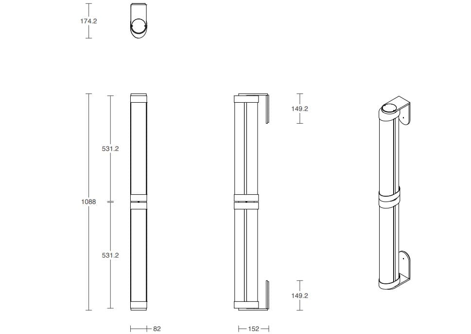 Регулируемый светодиодный настенный светильник Articolo Studios Swivel ARCH-00050031 - Вид №6
