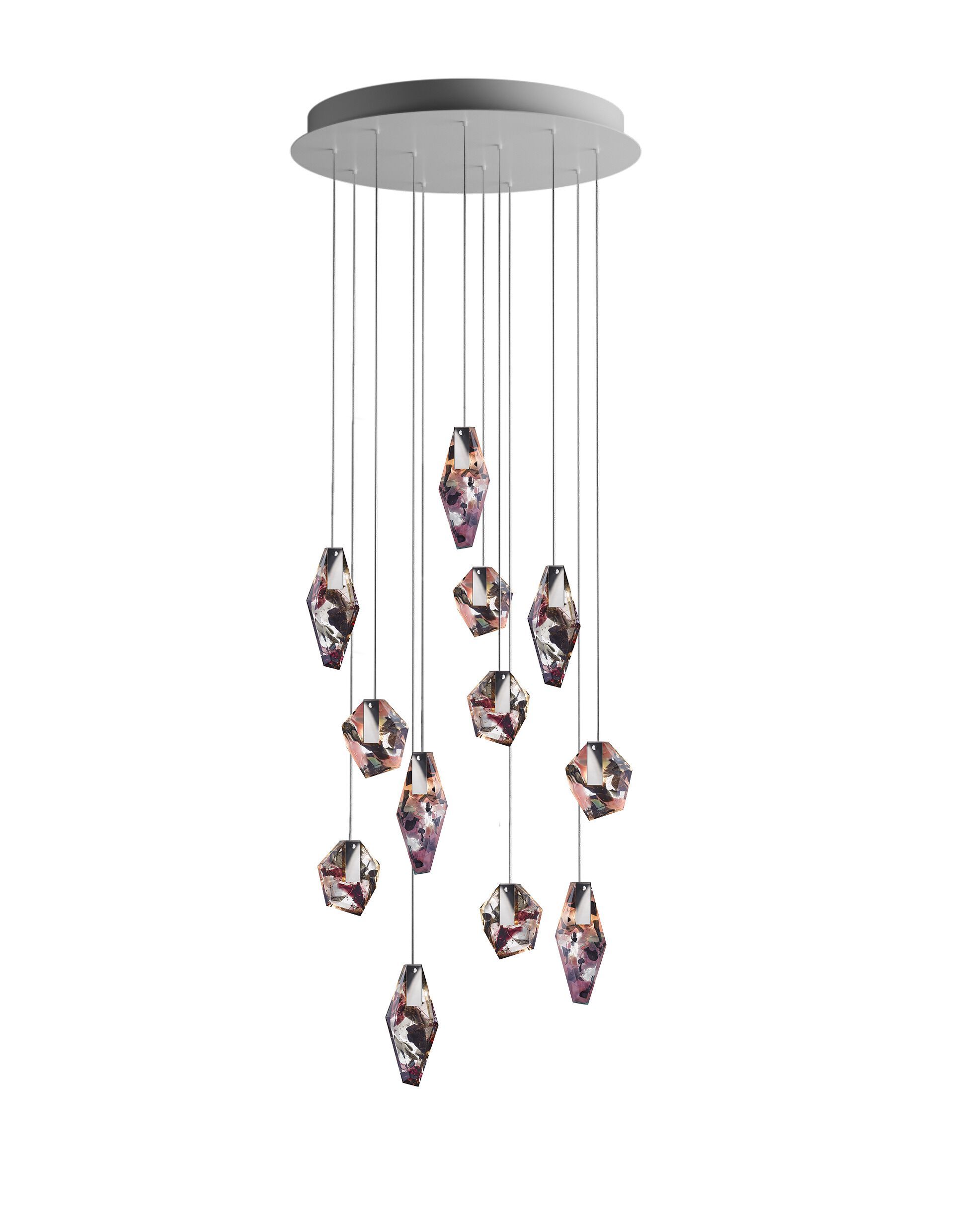 Стеклянная светодиодная люстра bomma Фрагменты ARCH-00005090 - Вид №5