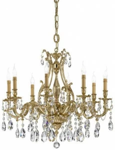 Possoni Illuminazione Люстра из французского золота с кристаллами swarovski® Versailles 093/8-sw/g