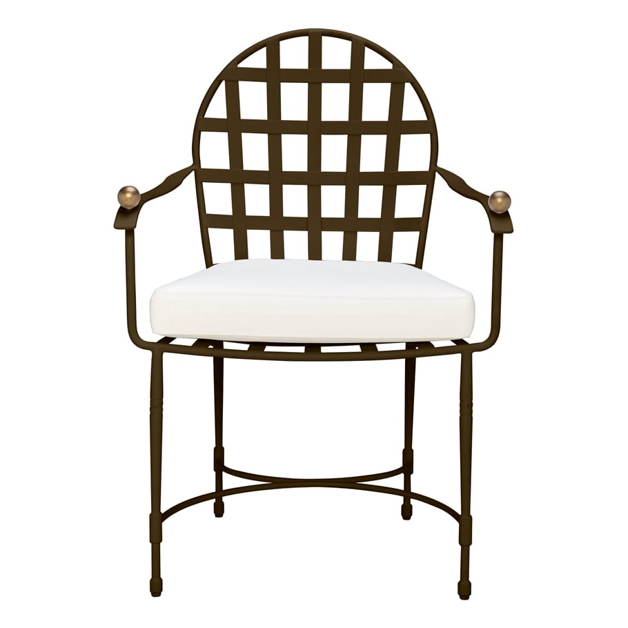 Стул медальона из нержавеющей стали с подлокотниками JANUS et Cie ARCH-00088012 - Вид №10