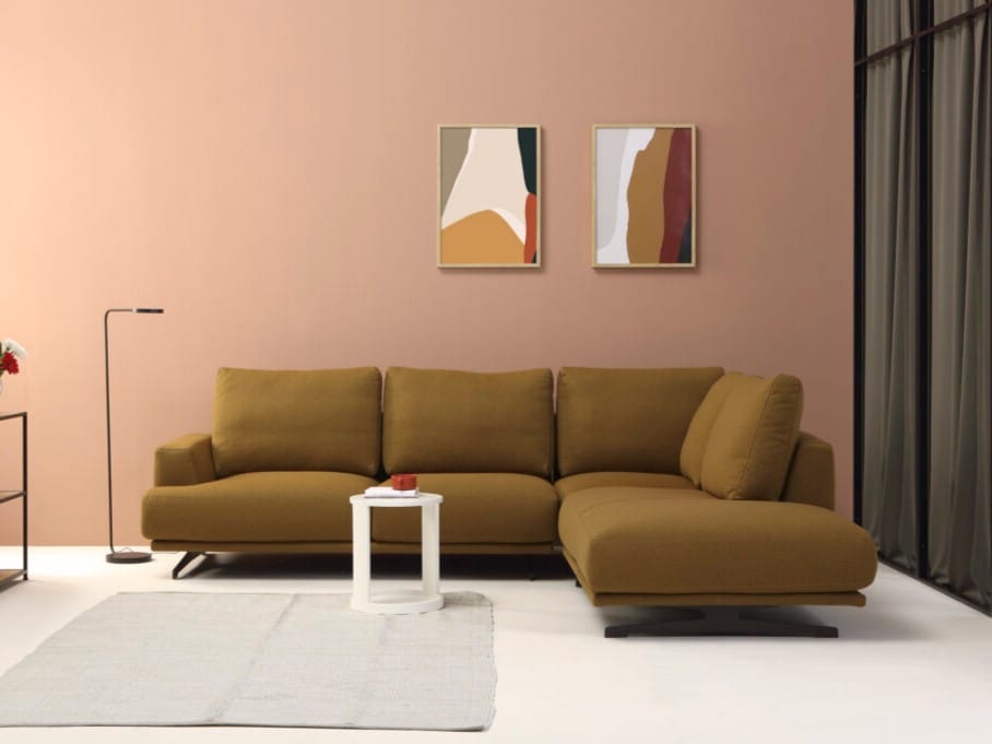 3-местный тканевый диван с полуостровом Lebom Анна ARCH-00010552