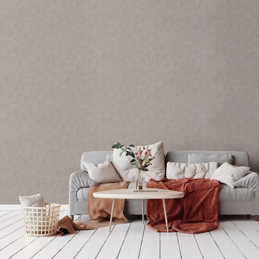 INSPIRE Art: Бежевые флизелиновые обои с матовой текстурой 89341669 STLM-0829244 - Вид №2