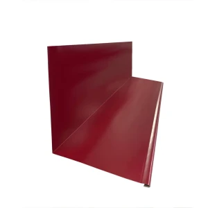 Планка примыкания верхняя 150x145 мм 2 м 0.4мм RAL 3005 Красный
