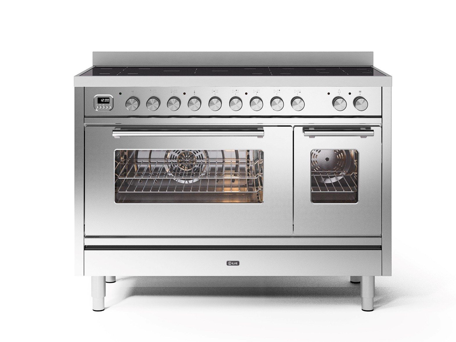 Стальная отдельно стоящая кухня с индукционной плитой Ilve Professional Plus ARCH-00149504