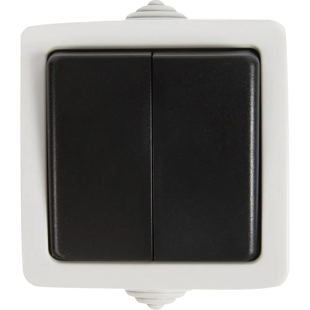 Влагозащищенный переключатель LK Studio Aqua с двумя клавишами 82268423 STLM-0023598