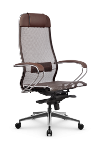 90669969 Офисное кресло Samurai S-1.041 сетка цвет темно-коричневый STLM-0331413 МЕТТА