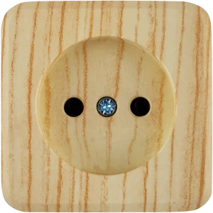 Розетка накладная Lexman First без заземления, цвет дуб белёный