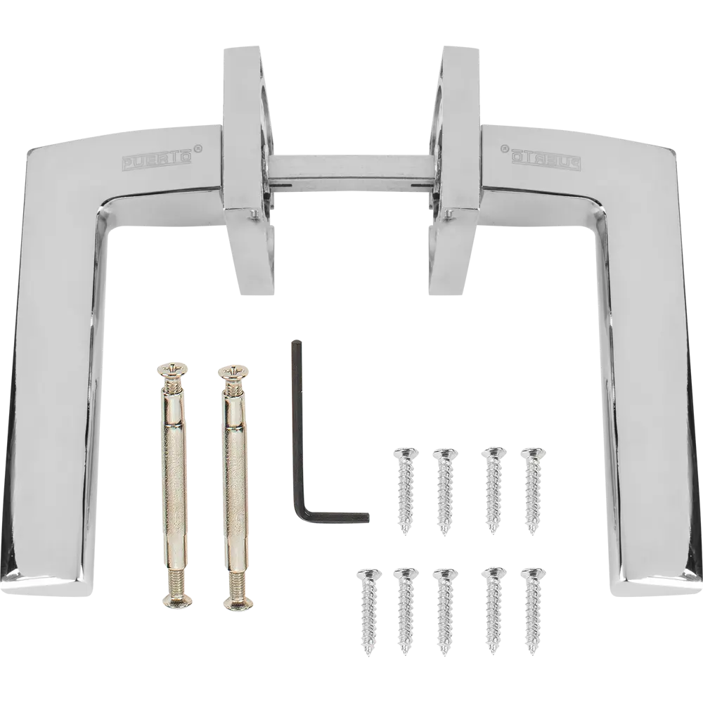 Дверные ручки Puerto AL 531-03 CP, без запирания, цвет хром STLM-2073090 - Вид №1