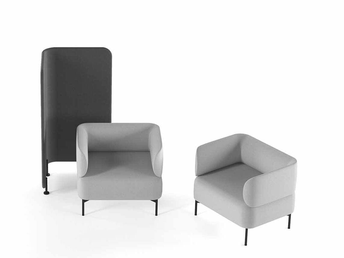 Тканевое кресло с подлокотниками SITLOSOPHY® Berirama ARCH-00004852