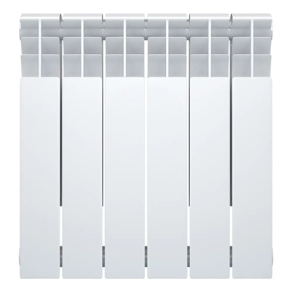 Радиатор секционный Oasis Bimetal 500/80 6 секций боковое подключение биметалл белый STLM-2161798