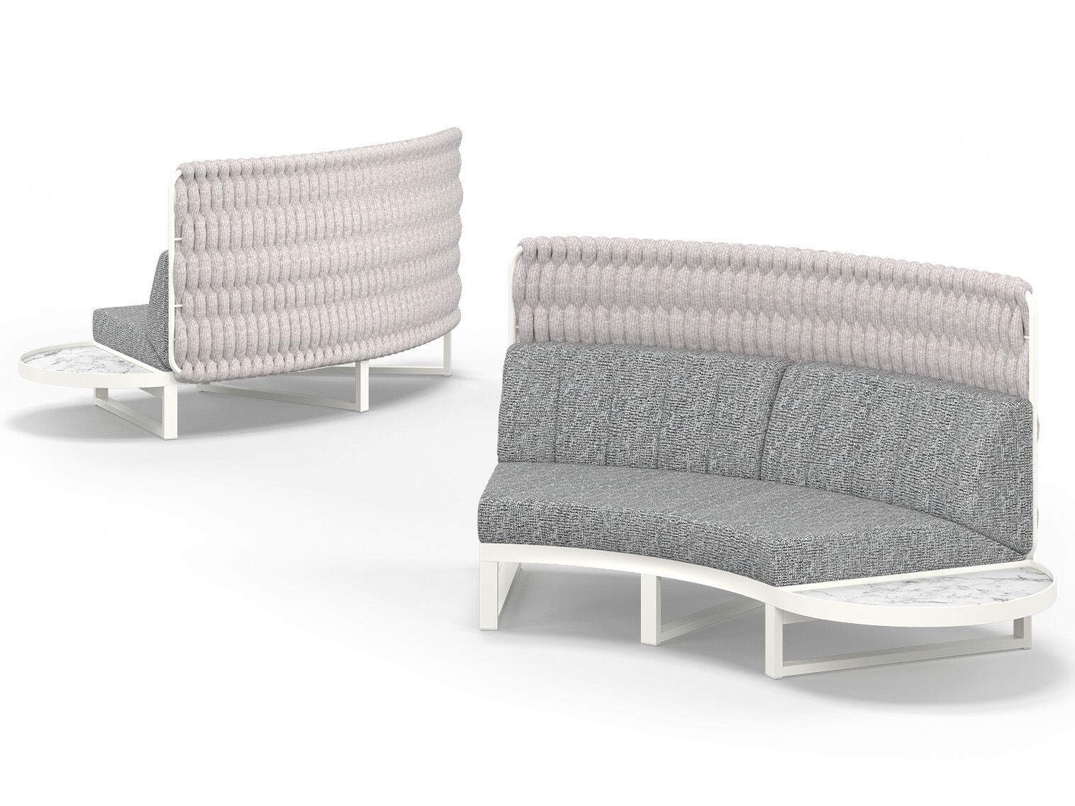 Модульный изогнутый садовый диван из ткани MAMAGREEN Munia ARCH-00036922 - Вид №1