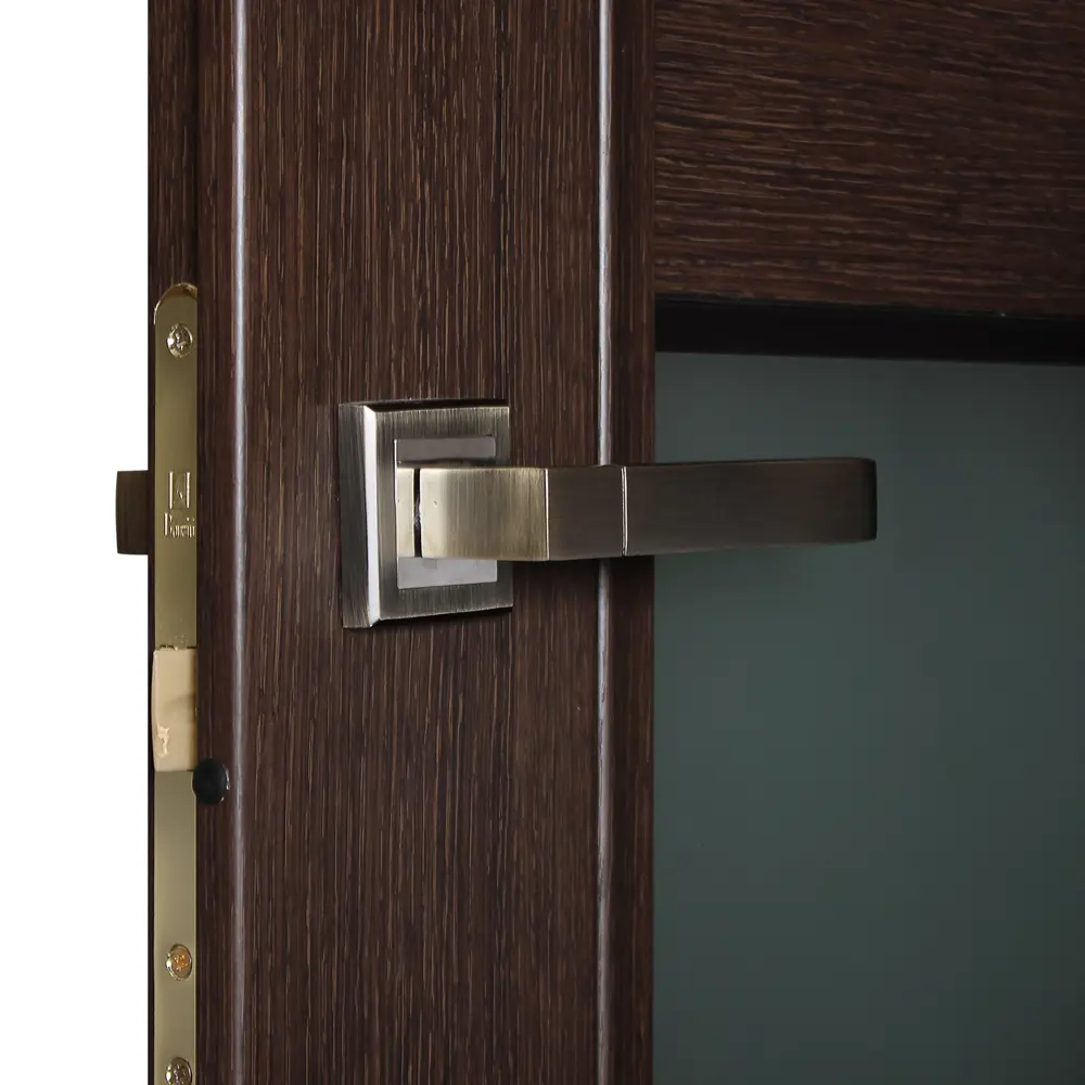 Дверь межкомнатная остеклённая Конкорд cpl 70x200 см цвет черный дуб КРАСНОДЕРЕВЩИК STLM-2108245 - Вид №1