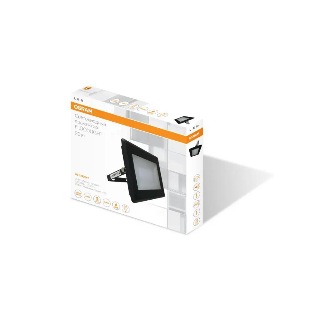 Прожектор светодиодный уличный SMD Osram 30 Вт 4000К IP65 STLM-2125428 - Вид №1