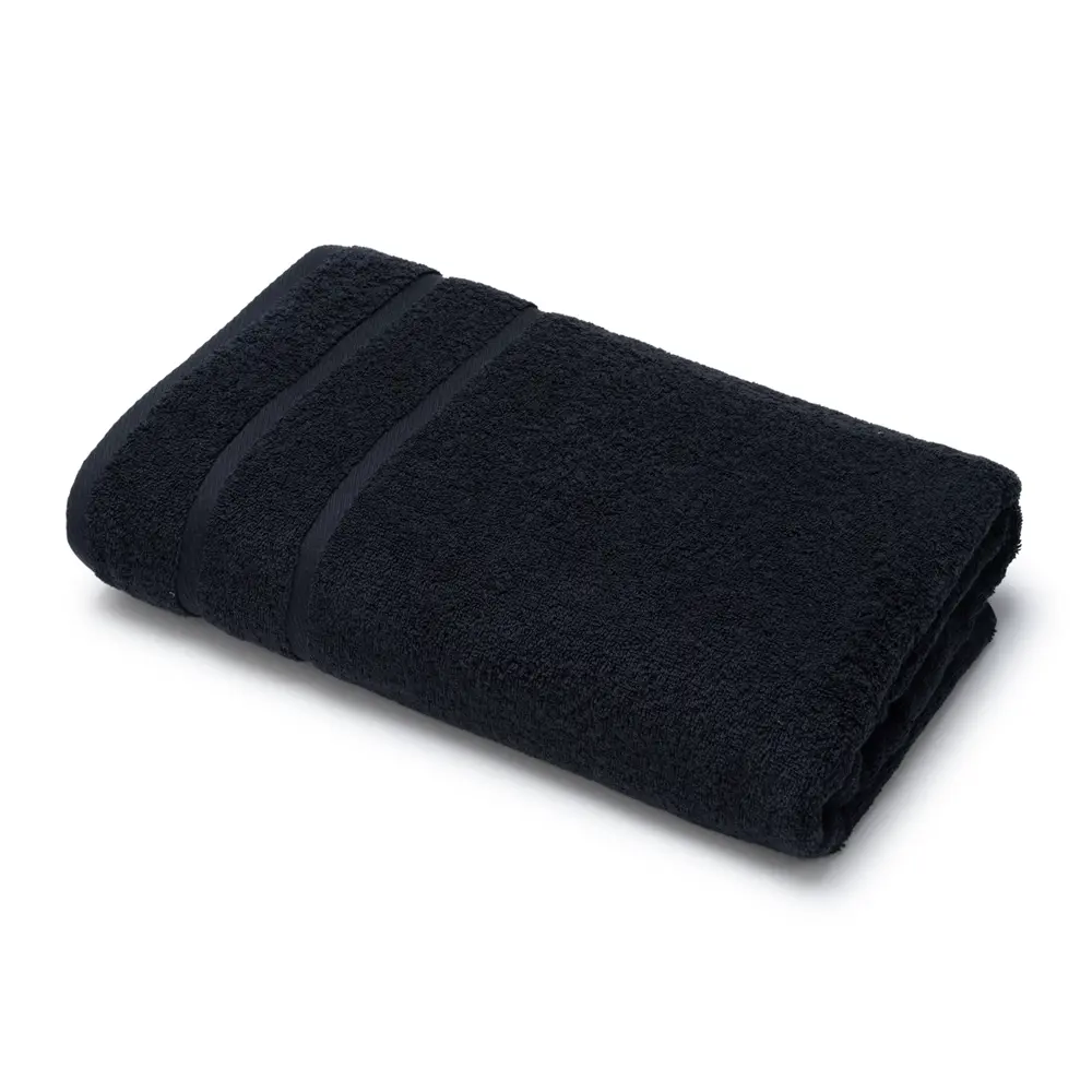 Полотенце махровое Enna Black0 100x150 см цвет черный 89366235 STLM-2042691 Santreyd  - Вид №1