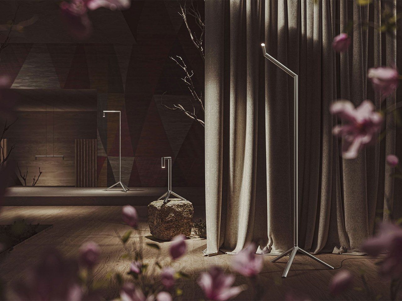 Регулируемая алюминиевая светодиодная напольная лампа Rakumba Hangman ARCH-00128980 - Вид №2