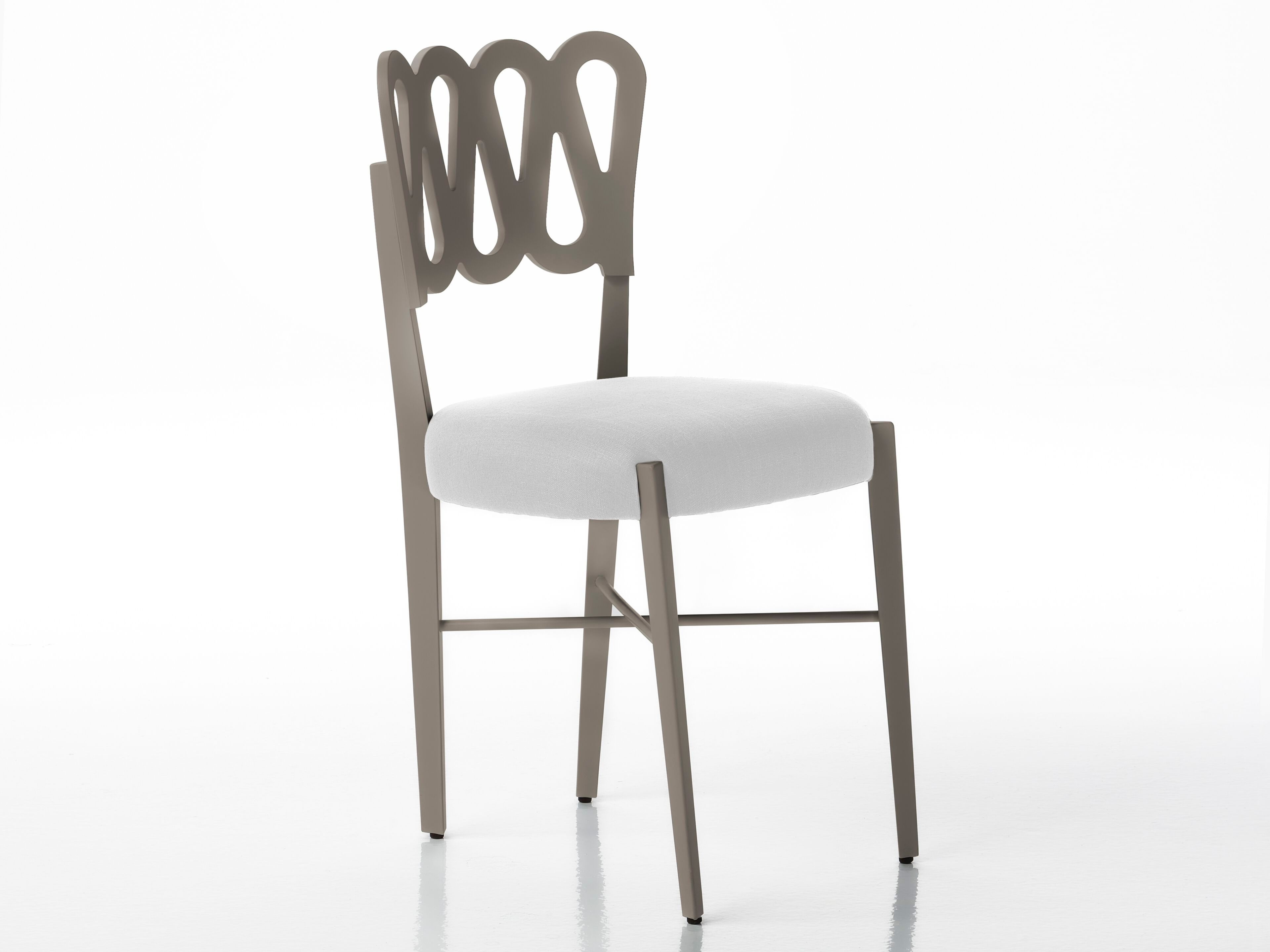 Стул с тканевым сиденьем и каркасом из бука BBB PONTI 969 ARCH-00099092