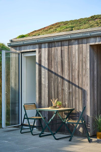 Складной стул из алюминия и бамбука с открытой спинкой