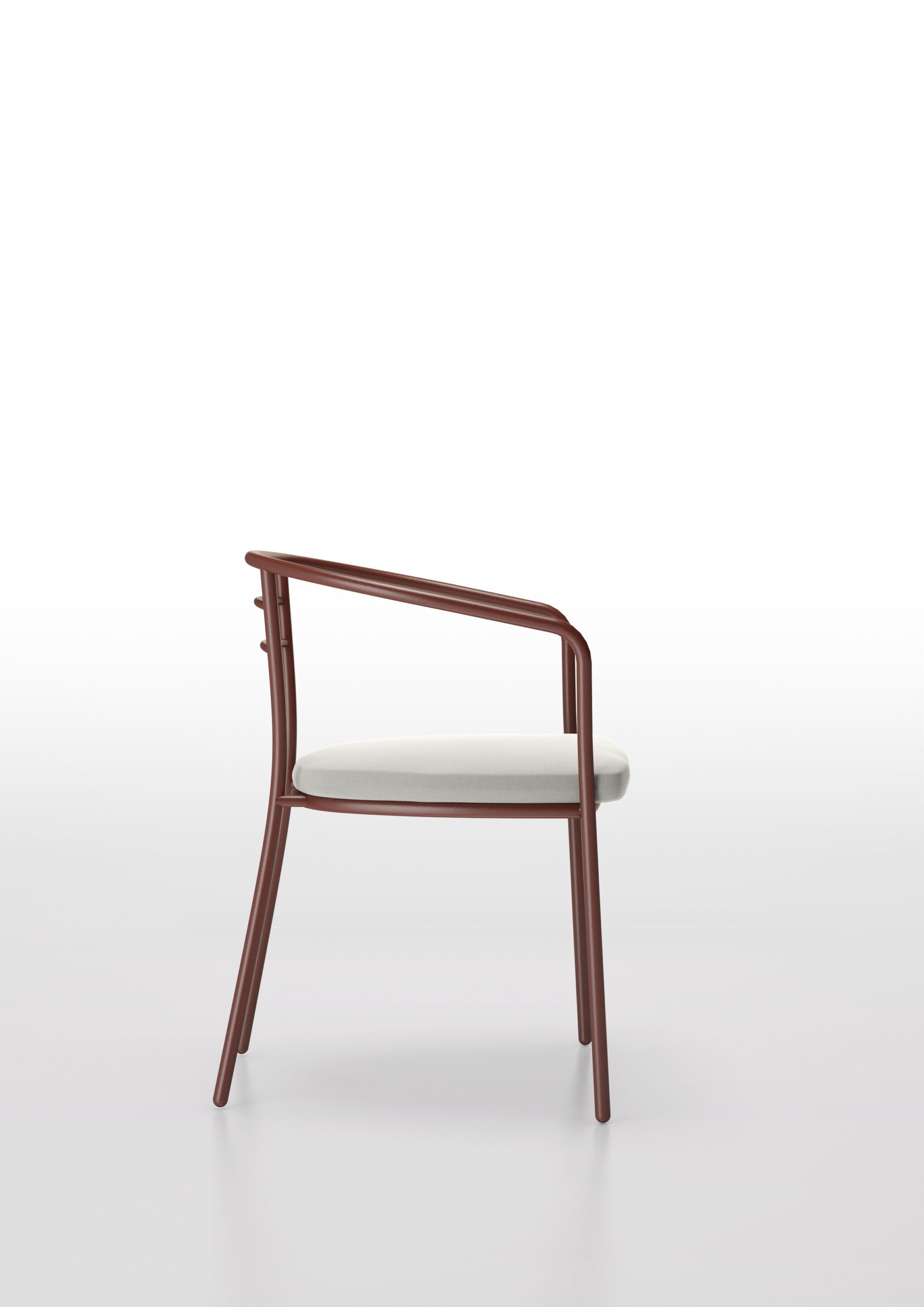 Окрашенный металлический стул с подлокотниками BBB Giotto ARCH-00122420 - Вид №1