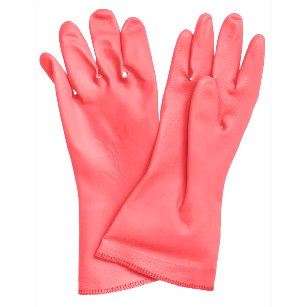 Перчатки латексные с хлопковым напылением Хозяюшка Мила размер M В ХОЗЯЙСТВЕ ХОРОША ХОЗЯЮШКА МИЛА STLM-2010828