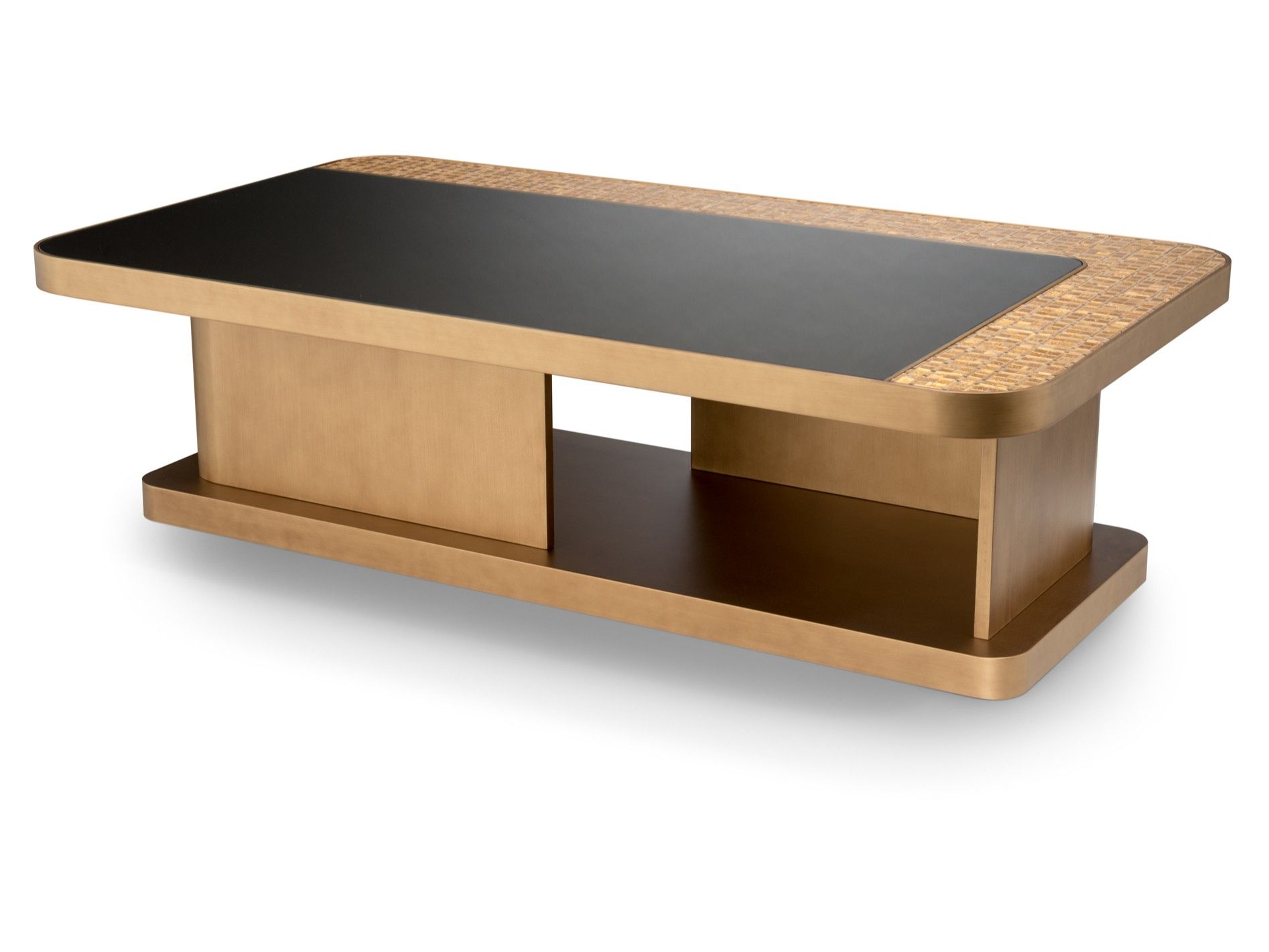 Прямоугольный бронзовый журнальный столик Sicis Diamond ARCH-00099461