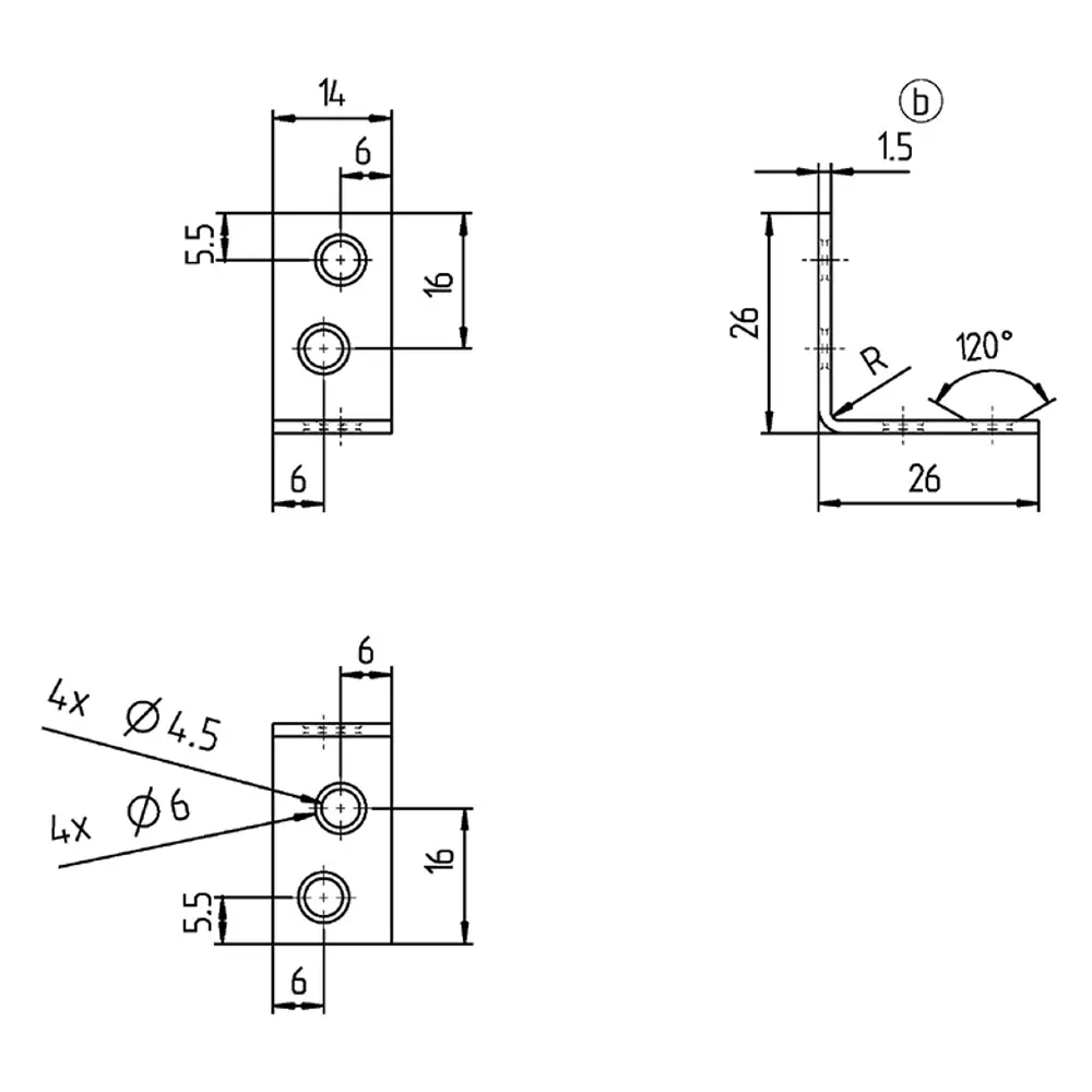Угол соединительный мебельный 25х25х14х175 желтый оцинкованный 12 шт GAH ALBERTS STLM-2095955 - Вид №4