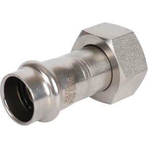 Муфта переходная Rommer 3/4"x18 мм с накидной гайкой ВПр-ВР нержавеющая сталь