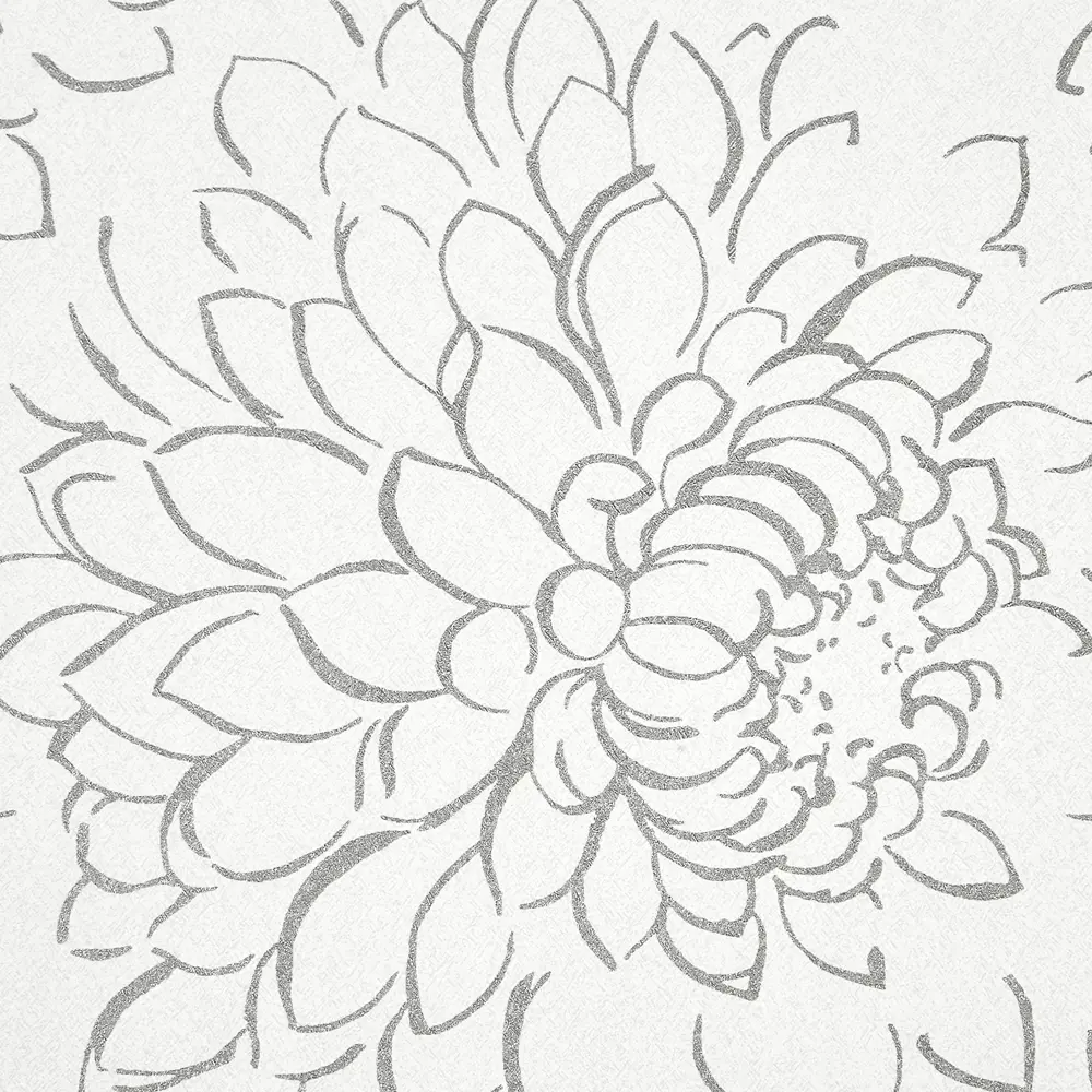 Обои флизелиновые Grandecolife Flower белые 1.06 м GDR142101 STLM-2195407 - Вид №1