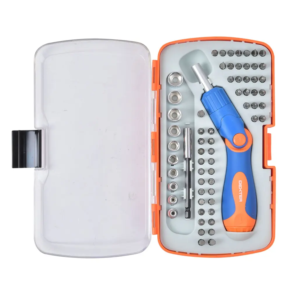 Отвёртка с набором бит и головок Dexter 64 предмета STLM-2084751 - Вид №12
