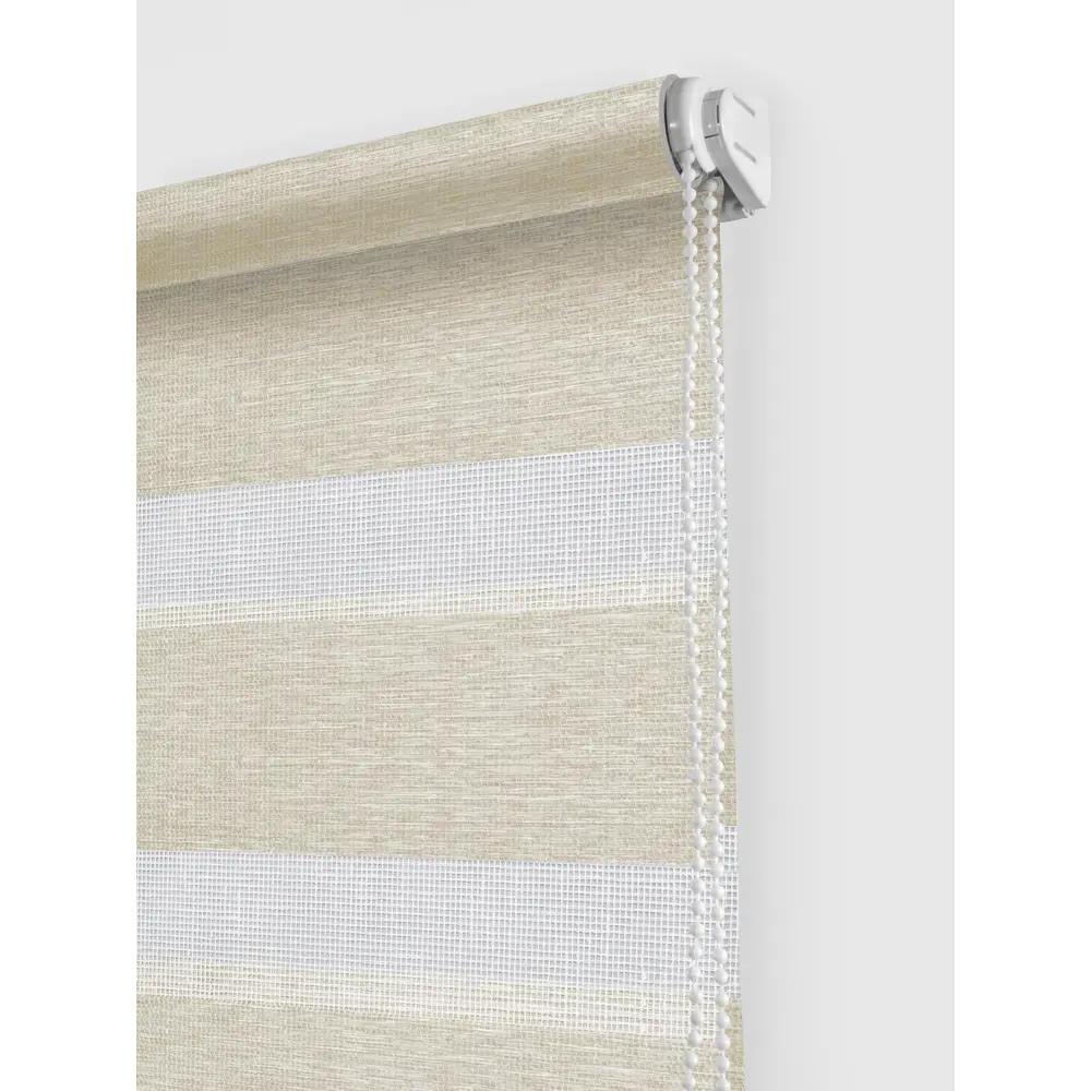 Штора рулонная день-ночь Valencia 100x160 см бежевая MIAMOZA Коллекция 2024г STLM-2048755 - Вид №1