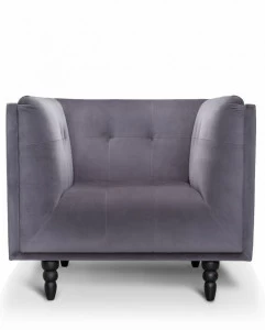 Кресло Royal серо-фиолетовое ICON DESIGNE ДИЗАЙНЕРСКИЕ 178037 Серый