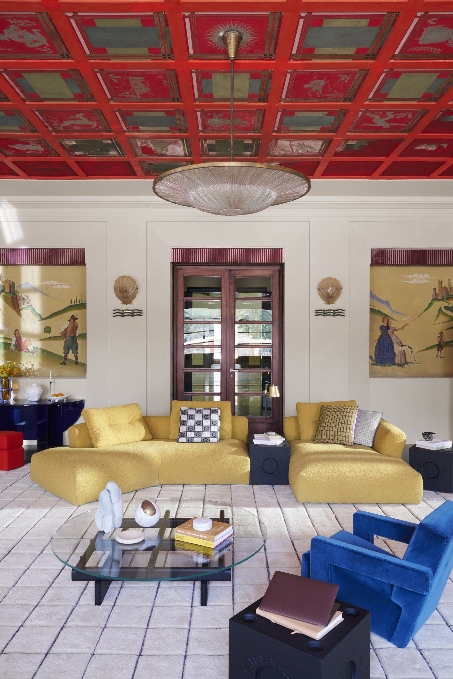 Низкий прямоугольный журнальный столик из дерева и стекла CASSINA Sengu ARCH-00119489 - Вид №8