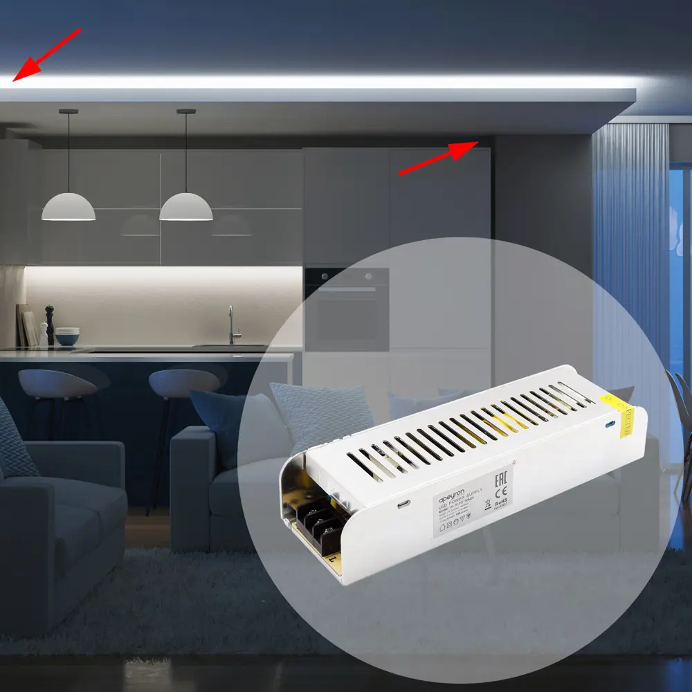 APEYRON Блок питания 150 Вт для светодиодного освещения 13576914 STLM-0003443 - Вид №10