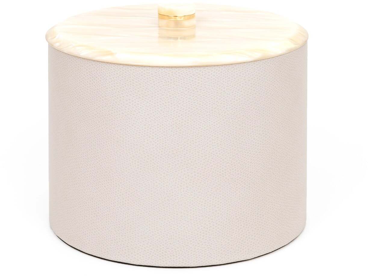 Круглая коробка Kelly - Ø 17XH13 см / нубук-кожа_coffee