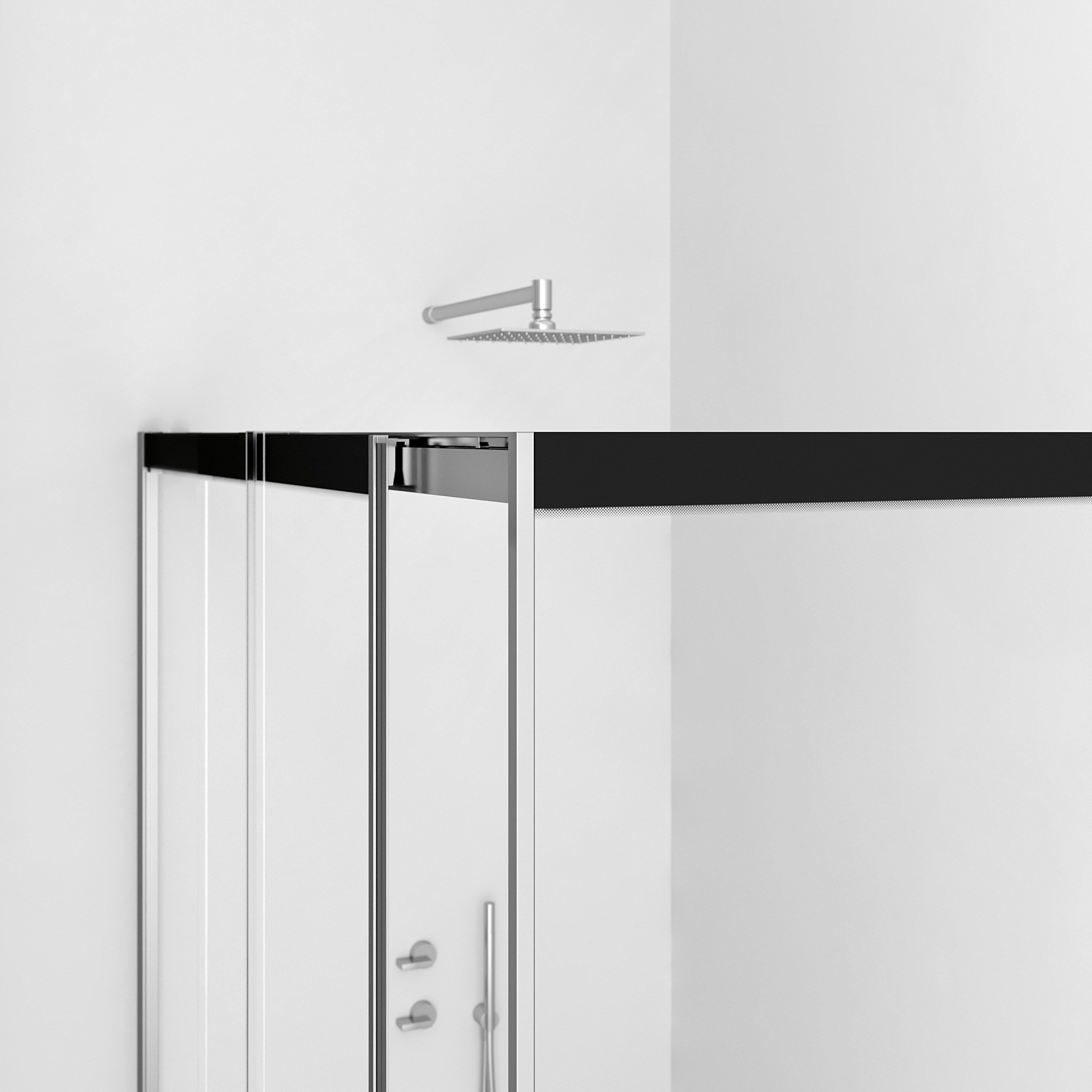 Алюминиевая и стеклянная душевая кабина с раздвижной дверью DUKA вода 5000 ARCH-00071644 - Вид №16