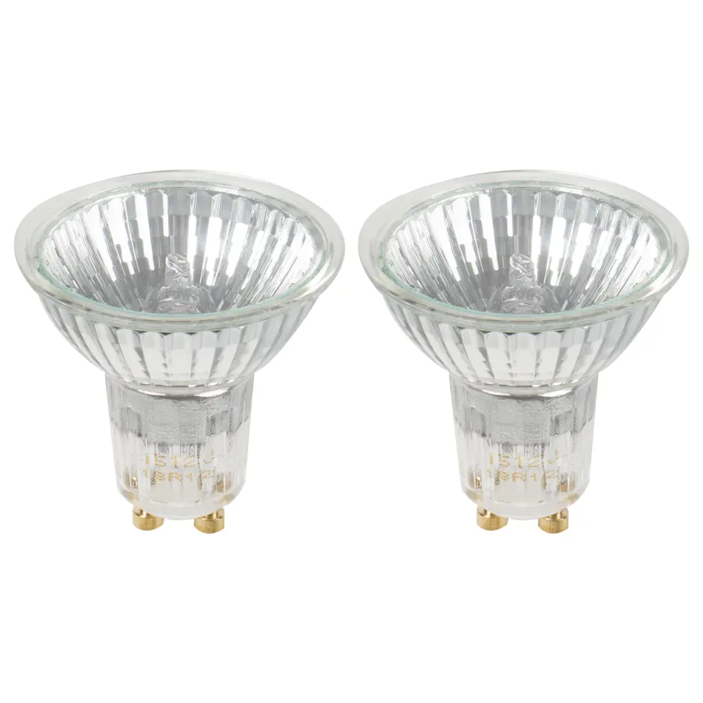 Набор галогенных ламп Osram спот GU10 50 Вт свет тёплый белый 2 шт STLM-2112246