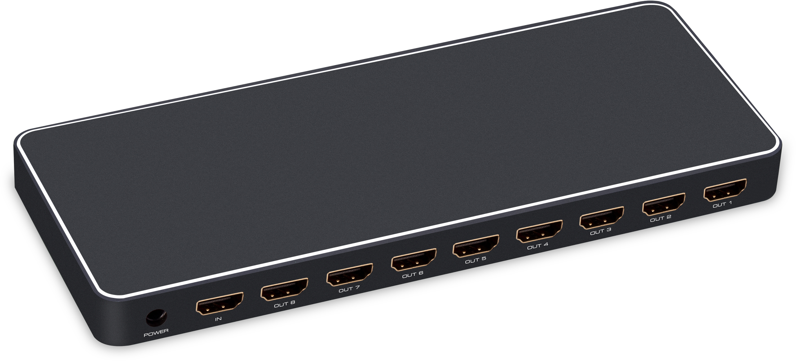 GL-v108K разветвитель v2.0 hdmi 1на 8 выходов, 4kx2k 60hz hdcp 2.2 серия greenline Greenconnect Santreyd  - Вид №1