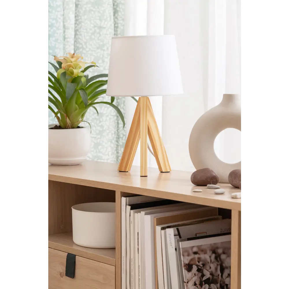 Настольная лампа INSPIRE Belle-ile с деревянным основанием 83638211 STLM-0043109 - Вид №6