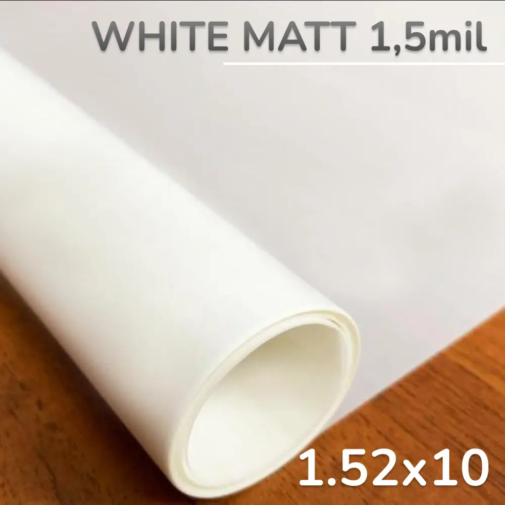 Пленка самоклеящаяся для стекла Hpc White Matt 801-10 1.52x10 м белая матовая