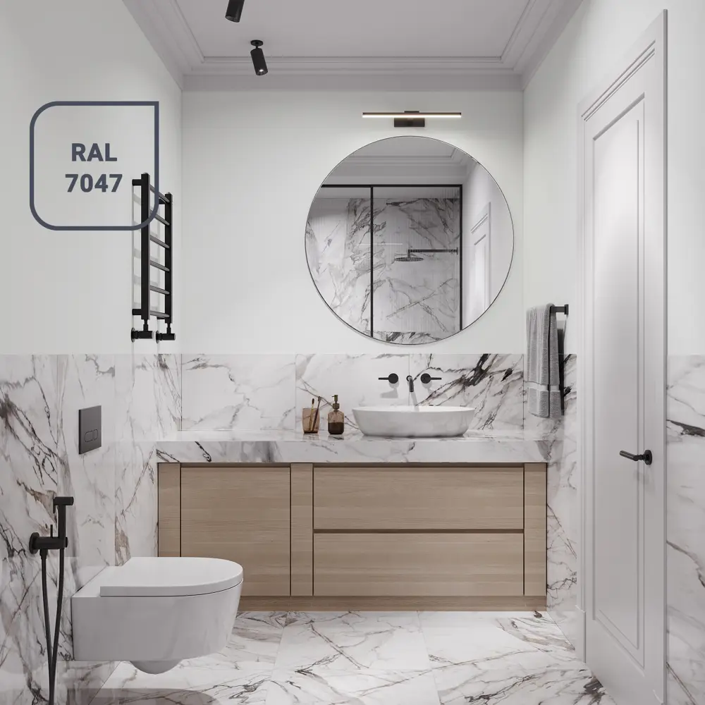 OLIMP Акриловая краска для влажных помещений - кухня и ванная, белая матовая 2.5 л 84391891 STLM-0049088 - Вид №3