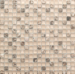 Мозаика стеклянная с вкроплениями природного камня NO-22 SN-Mosaic Exclusive
