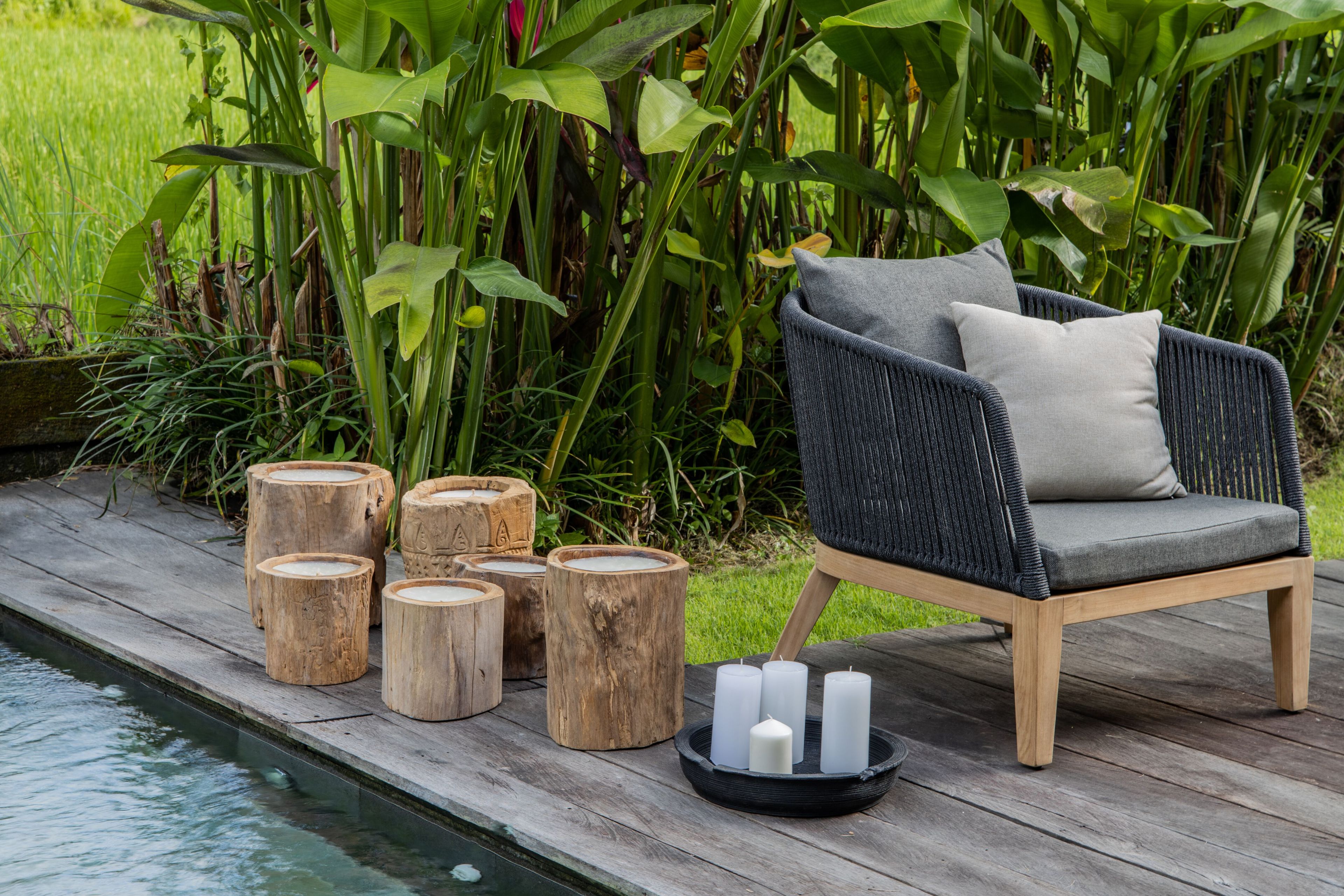 Тканевое садовое кресло с подлокотниками cbdesign Манила ARCH-00025956 - Вид №2