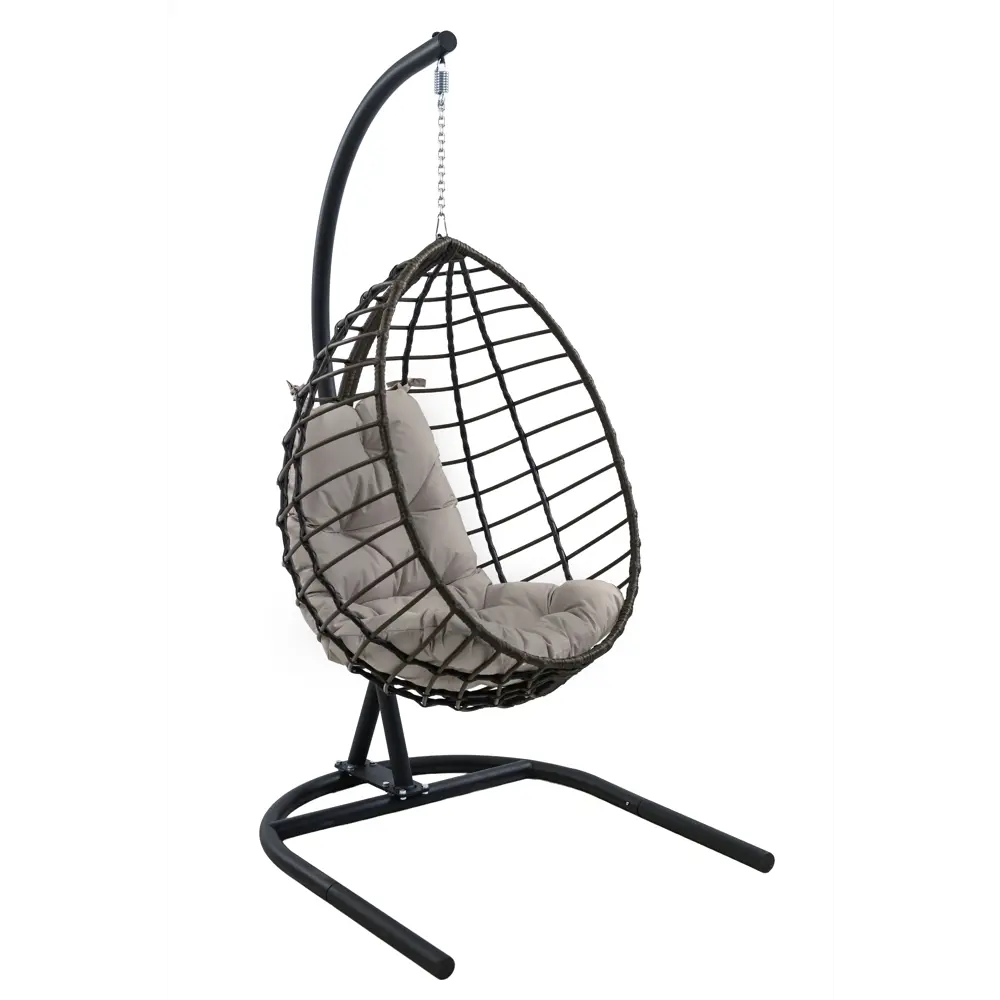 Кресло подвесное Alfart Хорхе одноместное коричневый/черный нет STLM-2202648 - Вид №3