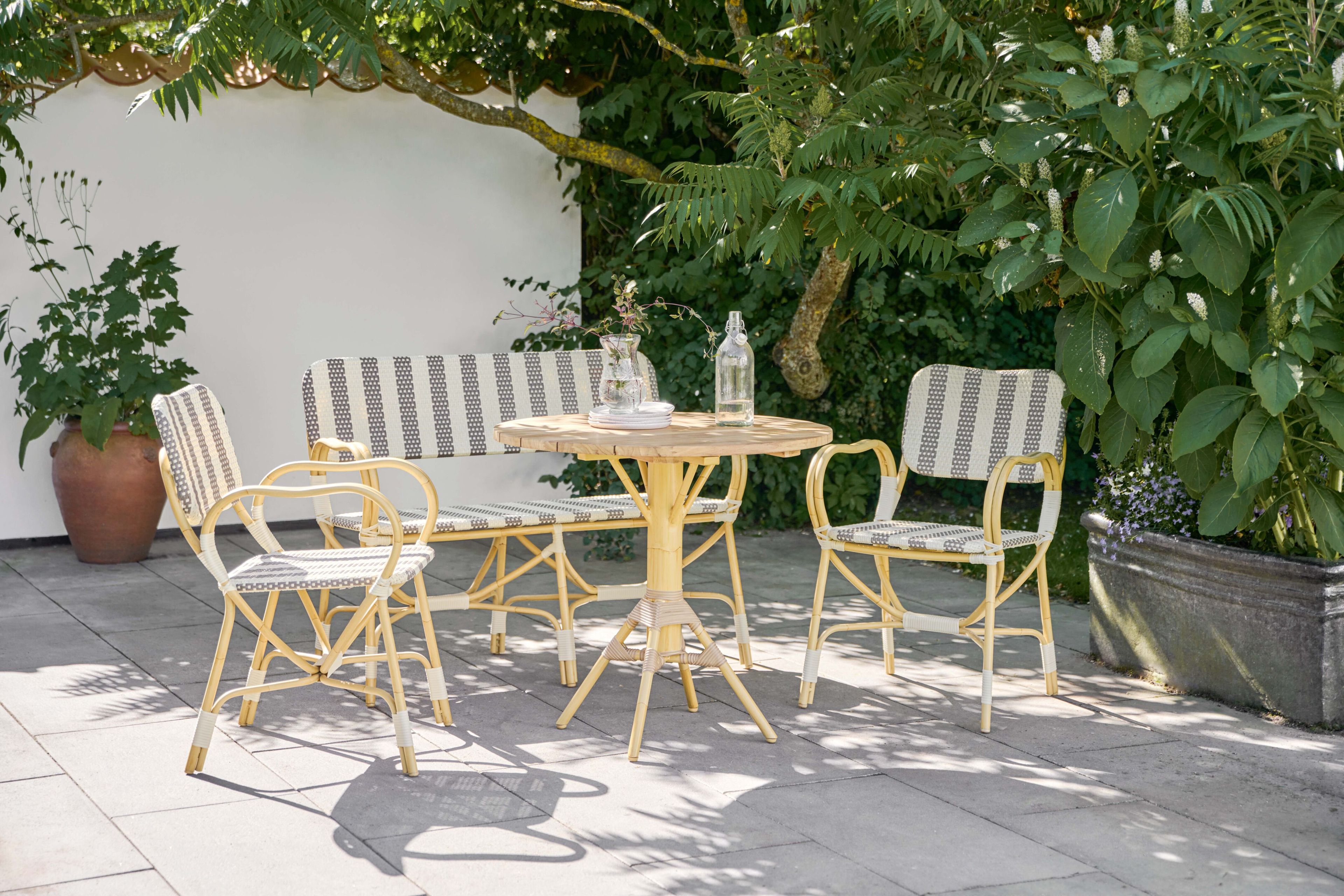 Стул из ротанга и ArtFibre® с подлокотниками Sika Design Alu Affäire ARCH-00017743 - Вид №1